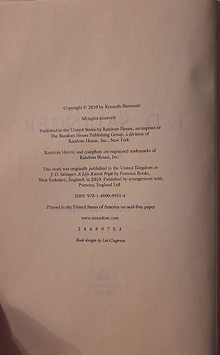 J. D. Salinger: A Life – rare, vintage, or collectible item from Deb’s Book Paradise