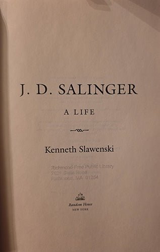 J. D. Salinger: A Life – rare, vintage, or collectible item from Deb’s Book Paradise