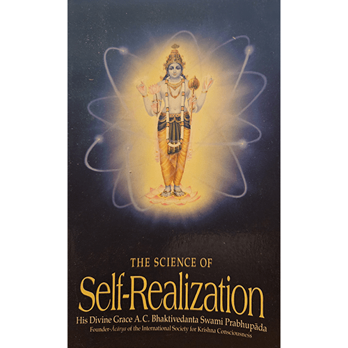  Cover of The Science of Self-Realization featuring a radiant image of a four-armed deity standing against a dark background, with an aura of light symbolizing spiritual enlightenment.

5 SEO-optimized tags: Self-realization, Vedic wisdom, spiritual enlightenment, A.C. Bhaktivedanta Swami Prabhupāda, consciousness expansion



 Cover of The Science of Self-Realization featuring a radiant image of a four-armed deity standing against a dark background, with an aura of light symbolizing spiritual enlightenm


