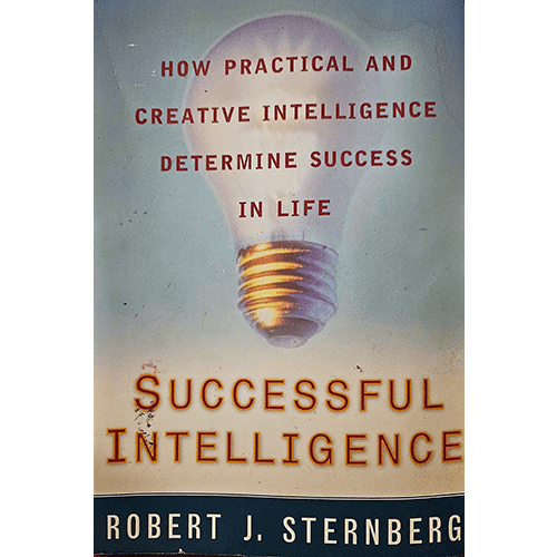 Cover of Successful Intelligence by Robert J. Sternberg, featuring a lightbulb with a warm glow symbolizing creative ideas, innovation, and the book's focus on intelligence and success in life.