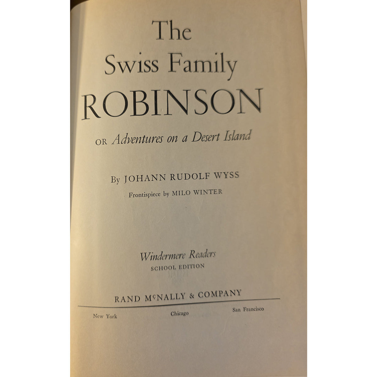 The Swiss Family Robinson by Johann Rudolf Wyss - Vintage 1955 Hardcover