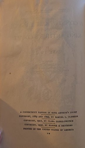 A Connecticut Yankee in King Arthur's Court – rare, vintage, or collectible item from Deb’s Book Paradise