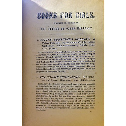 Twenty Years Ago Books for Girls – rare, vintage, or collectible item from Deb’s Book Paradise