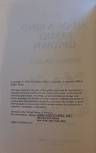 The All - of - a - Kind Family Series (4 Volumes) — Sydney Taylor | Like New Vintage Set – rare, vintage, or collectible item from Deb’s Book Paradise