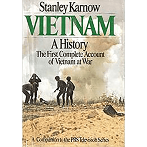Cover features soldiers in battle, depicting the intensity of the Vietnam War, with bold typography highlighting the title and author.