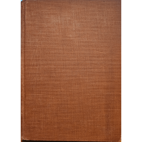 The cover of Flush: A Biography by Virginia Woolf features a plain brown cloth-bound hardcover, with a textured surface, reflecting the simplicity of the early 20th-century design and understated elegance.