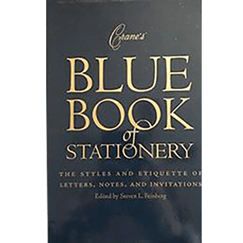 Crane's Blue Book of Stationery Hardcover